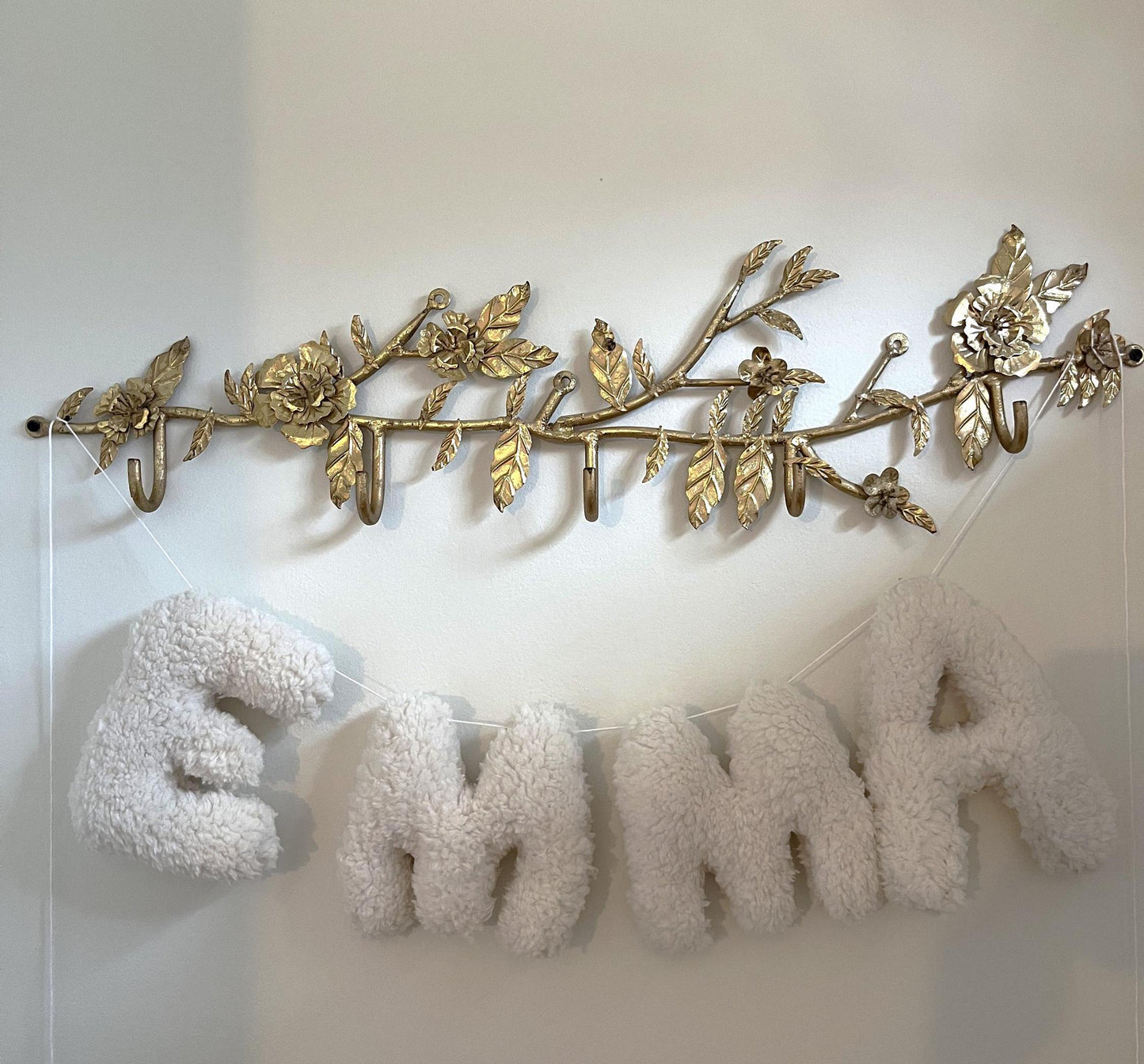 Plush personalized name garland | Custom Name Banner | Fabric Name Garland | Name Garland for Nursery | Name Garland for Baby Shower