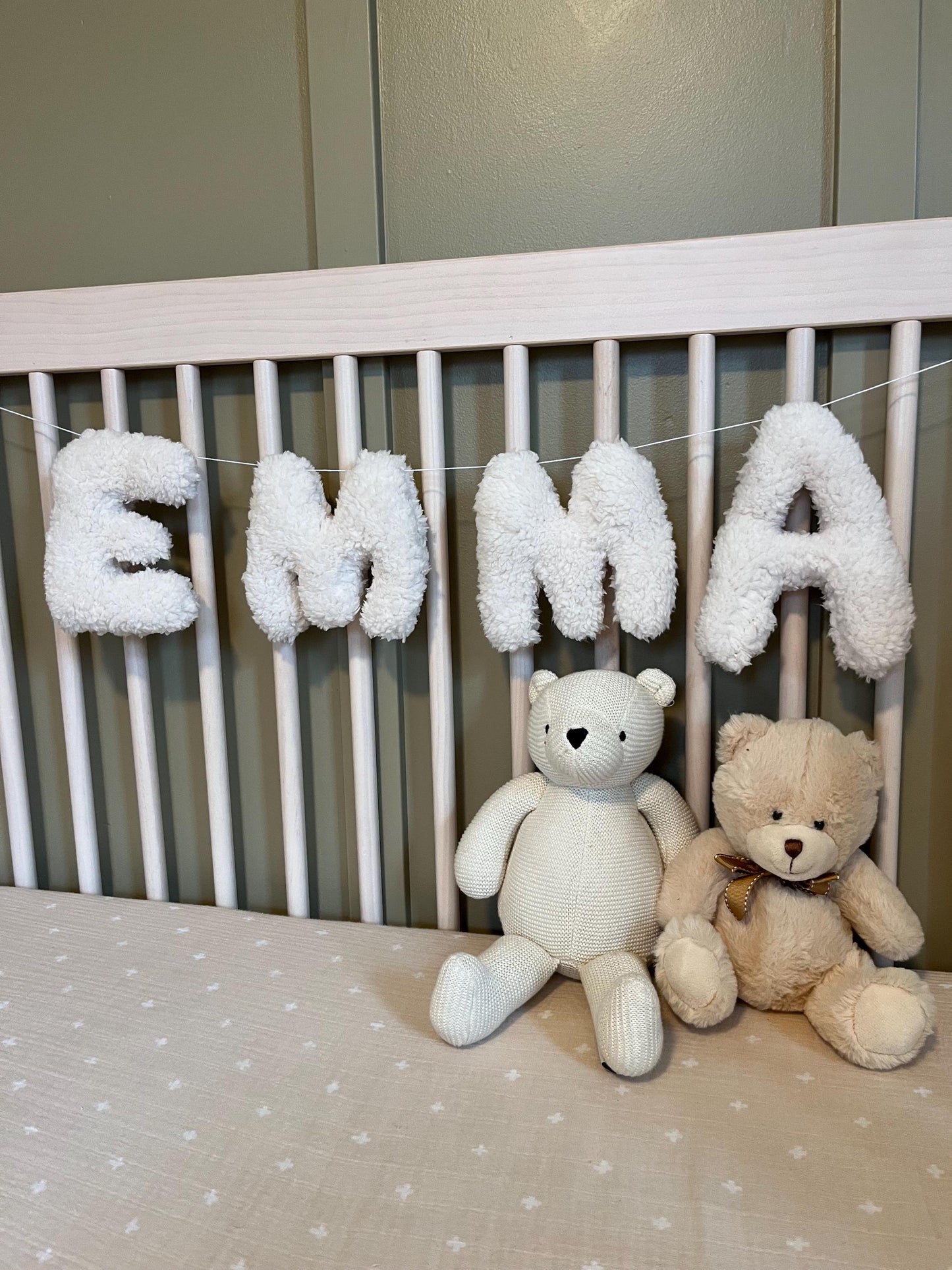 Plush personalized name garland | Custom Name Banner | Fabric Name Garland | Name Garland for Nursery | Name Garland for Baby Shower