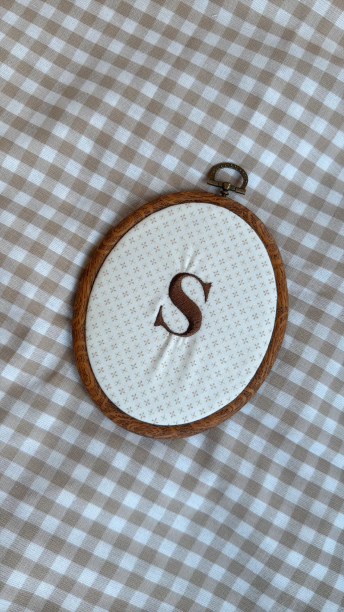 Custom Name Embroidery Hoop to match month milestone| Neutral Nursery Decor | Custom Baby Announcement | Baby Shower Gift | Monogrammed Gift