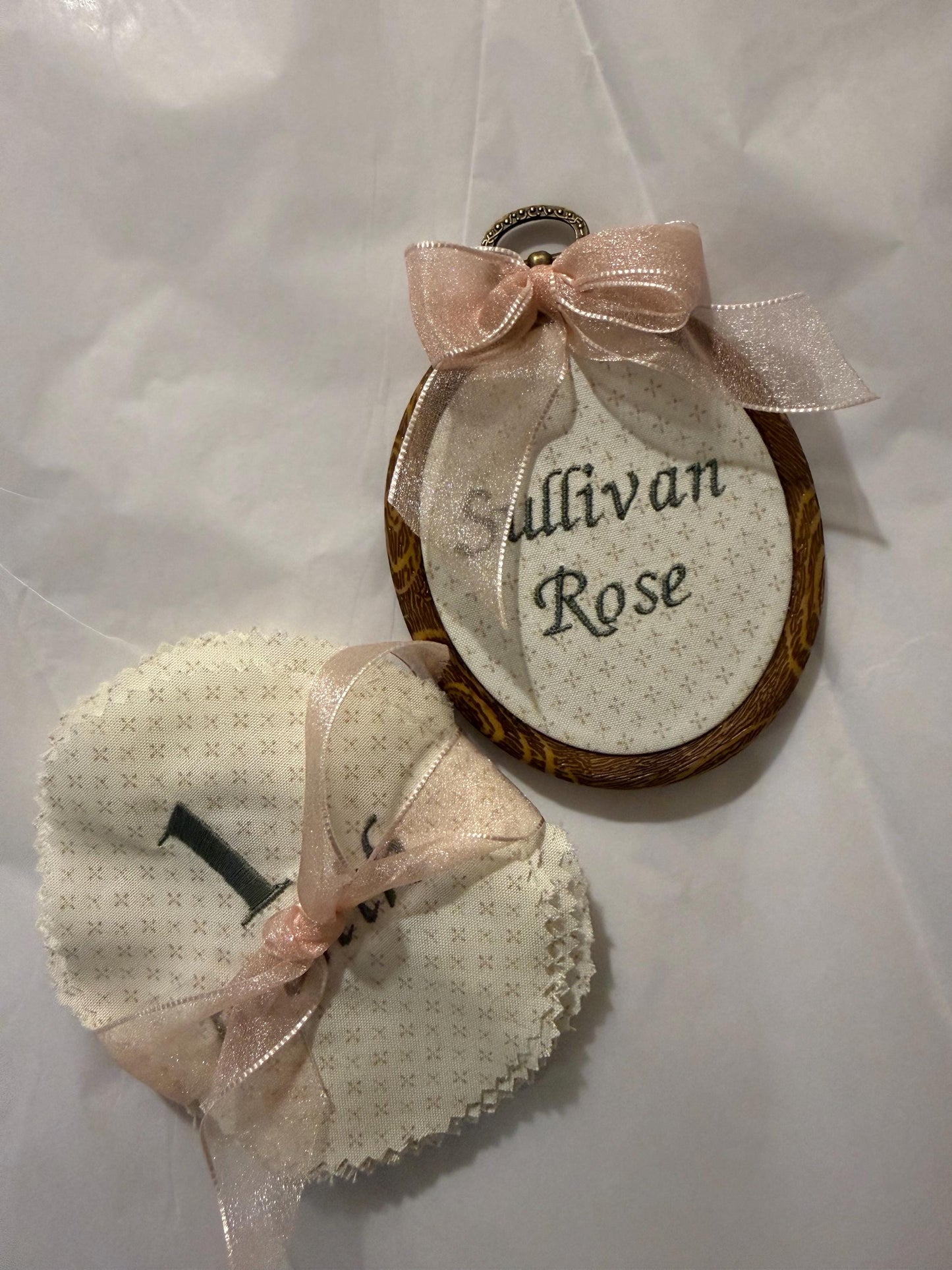 First Year Milestone Hoops with name ring | Embroidered Baby Milestone | Month Sign with Bow | Photo Props | Baby Milestone