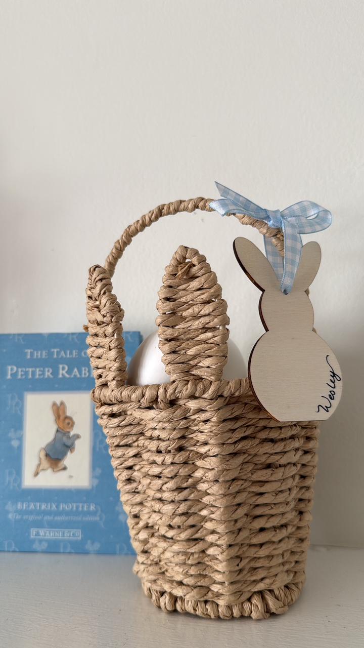 Personalized Easter Basket Tag | Bunny Name Tag | Personalized Basket | Easter Basket Tags